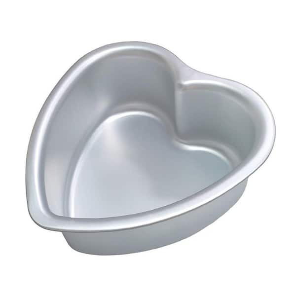 Heart Shape 6-Cup Aluminum Cake Pan for Baking, Weddings, Parties, Family Occasions, Heart Cake Tin