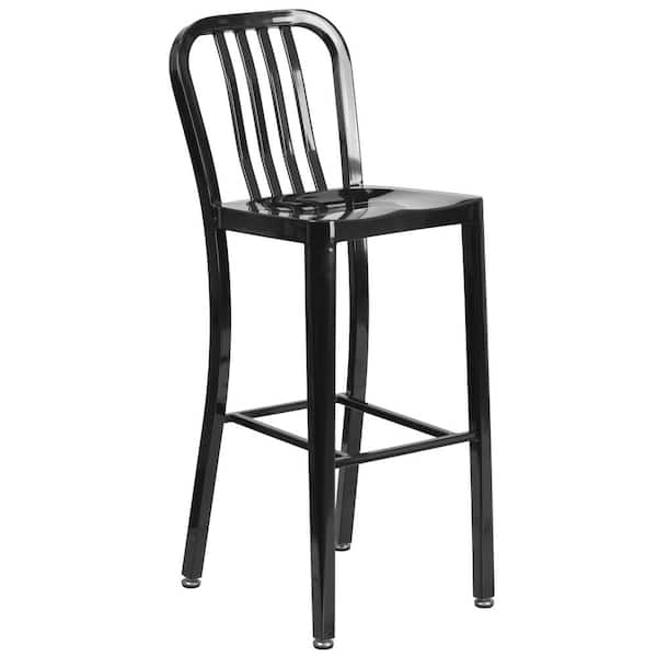 Flash Furniture 30.25 in. Black Bar Stool