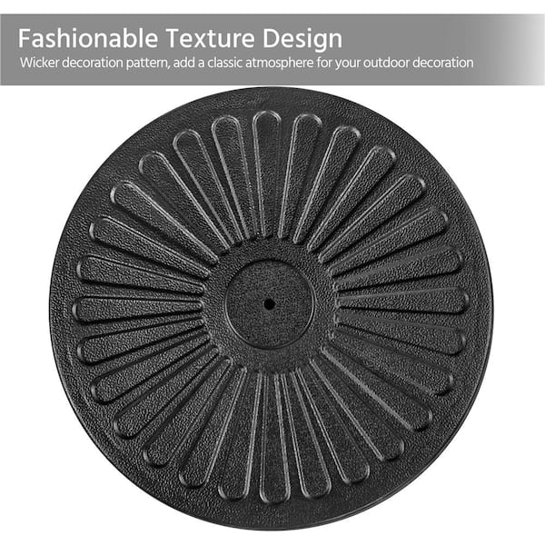 Yaheetech 26.5lbs 18'' Outdoor Patio Heavy Duty Market