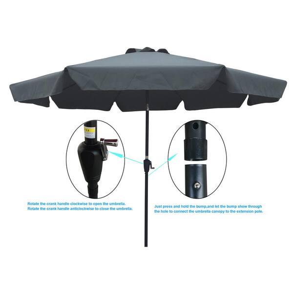 black patio umbrella hot The LED Swilt™ The At Home Outdoor Patio Umbrella is a 7.5 At Home Black Outdoor Crank