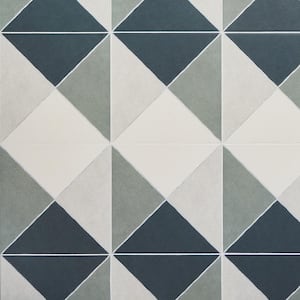Anya Navy Diamond Square 9 in. x 9 in. Matte Porcelain Floor and Wall Tile (10.76 sq. ft./Case)