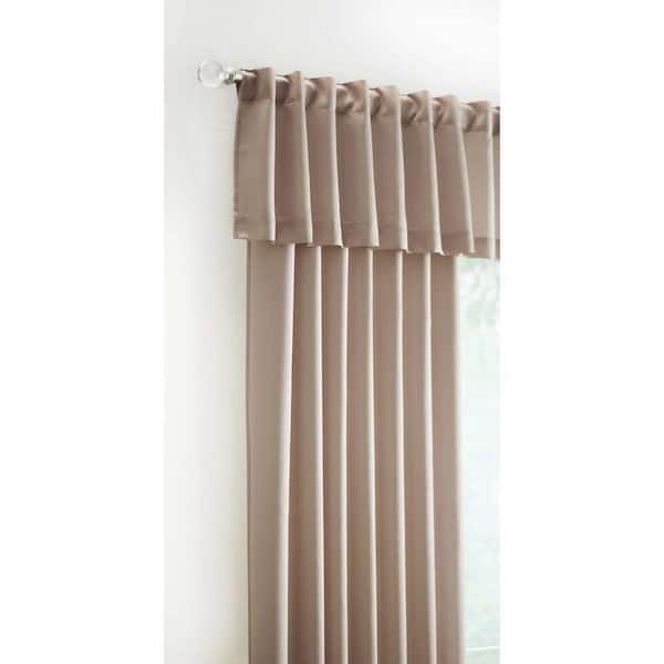 Home Decorators Collection 15 in. L Monaco Lined Polyester Valance in Sand