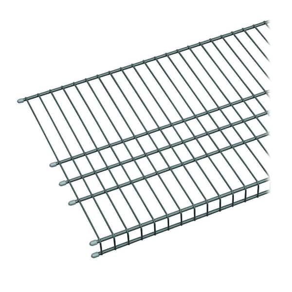 Silver Ventilated Wire Shelf, Chrome Wire Closet Shelving