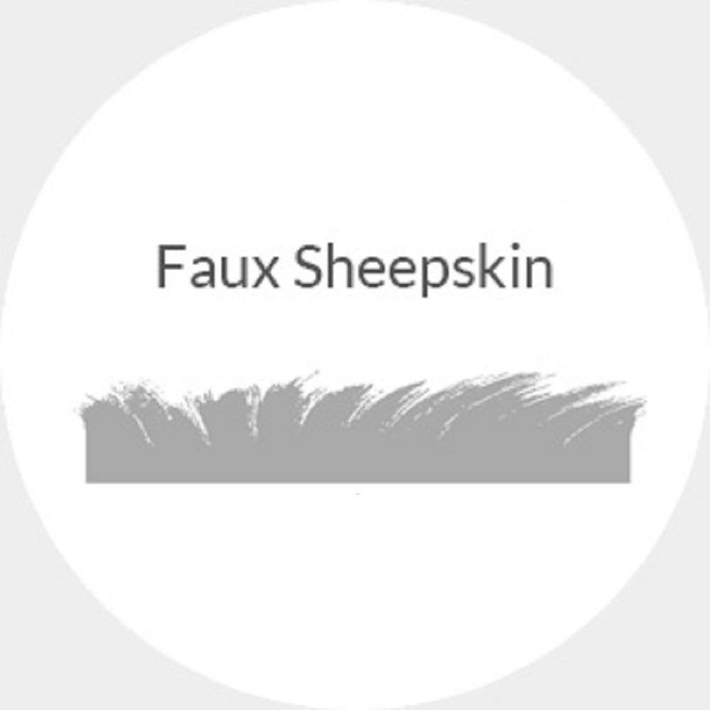 Gray 8' x 10' Tufted Faux Sheepskin Cotton Rug