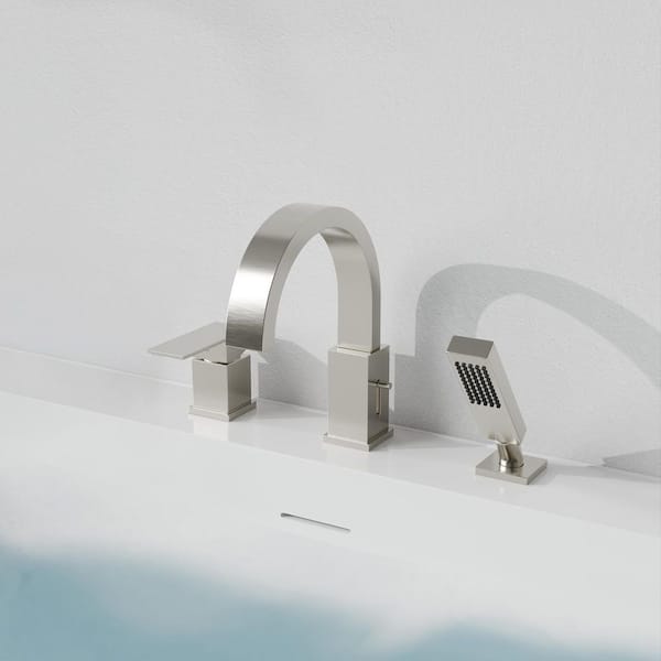 ANZZI Nite Series Single-Handle Deck-Mount Roman Tub Faucet with