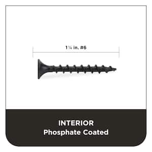 #6 1-1/4 in. ProFit Phillips Bugle-Head Coarse Thread Drywall Screws (8000-Pack)