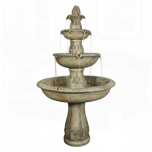 Sunnydaze 4-Tier Electric Powered Grand Courtyard Fountain
