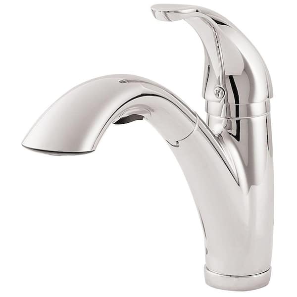 Pfister Parisa Single-Handle Pull-Out Sprayer Kitchen Faucet in Polished Chrome