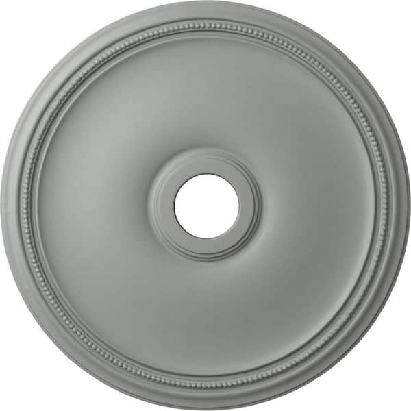 Ekena Millwork 24" x 3-5/8" ID x 1-3/4" Theia Urethane Ceiling Medallion (Fits Canopies upto 6-3/4"), Primed White