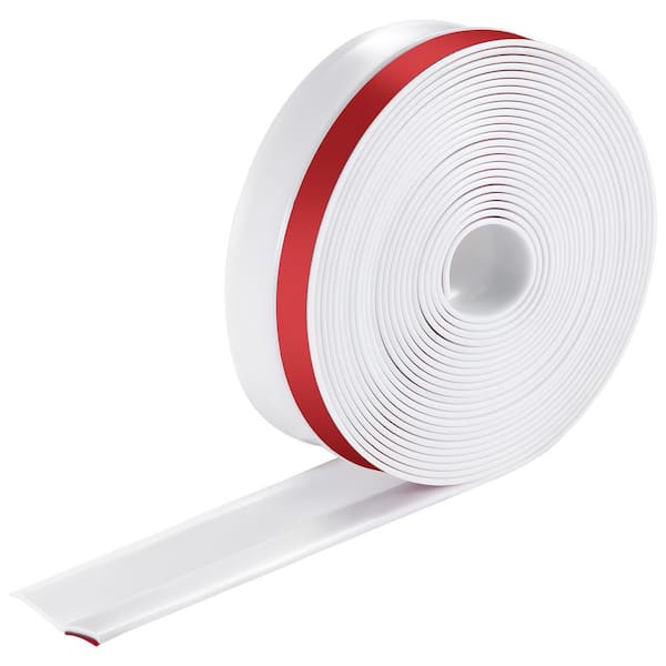 Door Bottom Seals Strip, 2.36 x 9.05 34 ft. Universal Weather Stripping Replacement Soft White