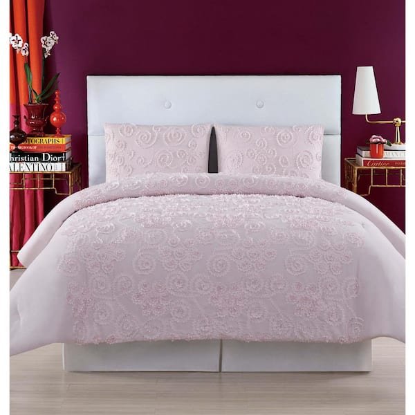 2 Piece Pink Twin Xl Comforter Set, Pink Gray Twin Bedding