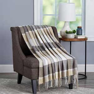 Oversized Faux Cashmere Acrylic Fireside Throw Blanket