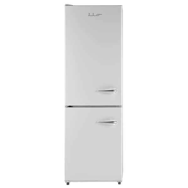 iio 11 cu. ft. Retro Frost Free Bottom Freezer Refrigerator in White, ENERGY STAR (Left Hinge)