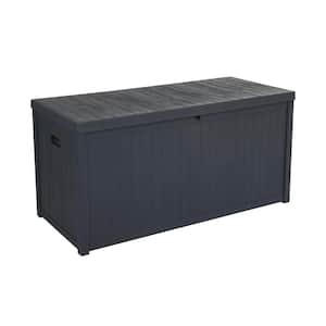 113 Gal. Black Plastic Deck Box