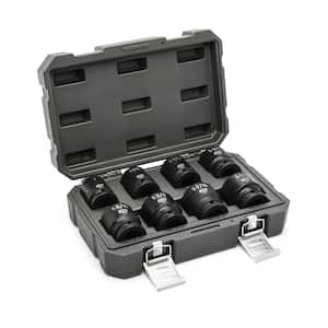 3/4 in. Drive 6-Point SAE Impact Socket Set with Storage Case (8-Piece)