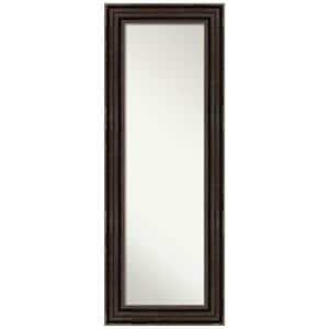 Non-Beveled Stately Bronze 20.25 in. W x 54.25 in. H On the Door Mirror Full Length Mirror