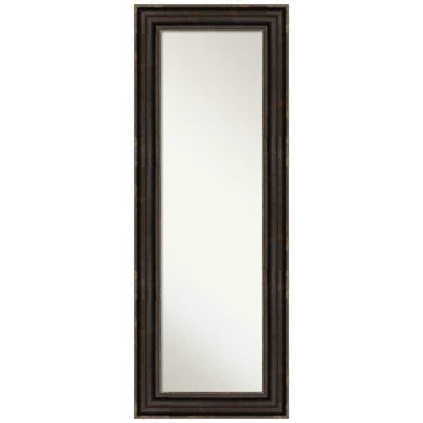 Amanti Art Non-Beveled Stately Bronze 20.25 in. W x 54.25 in. H On the Door Mirror Full Length Mirror
