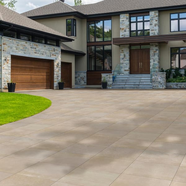 Bluestone Natural Cleft 24 in. x 24 in. x 0.75 in. Stone Look Porcelain  Paver