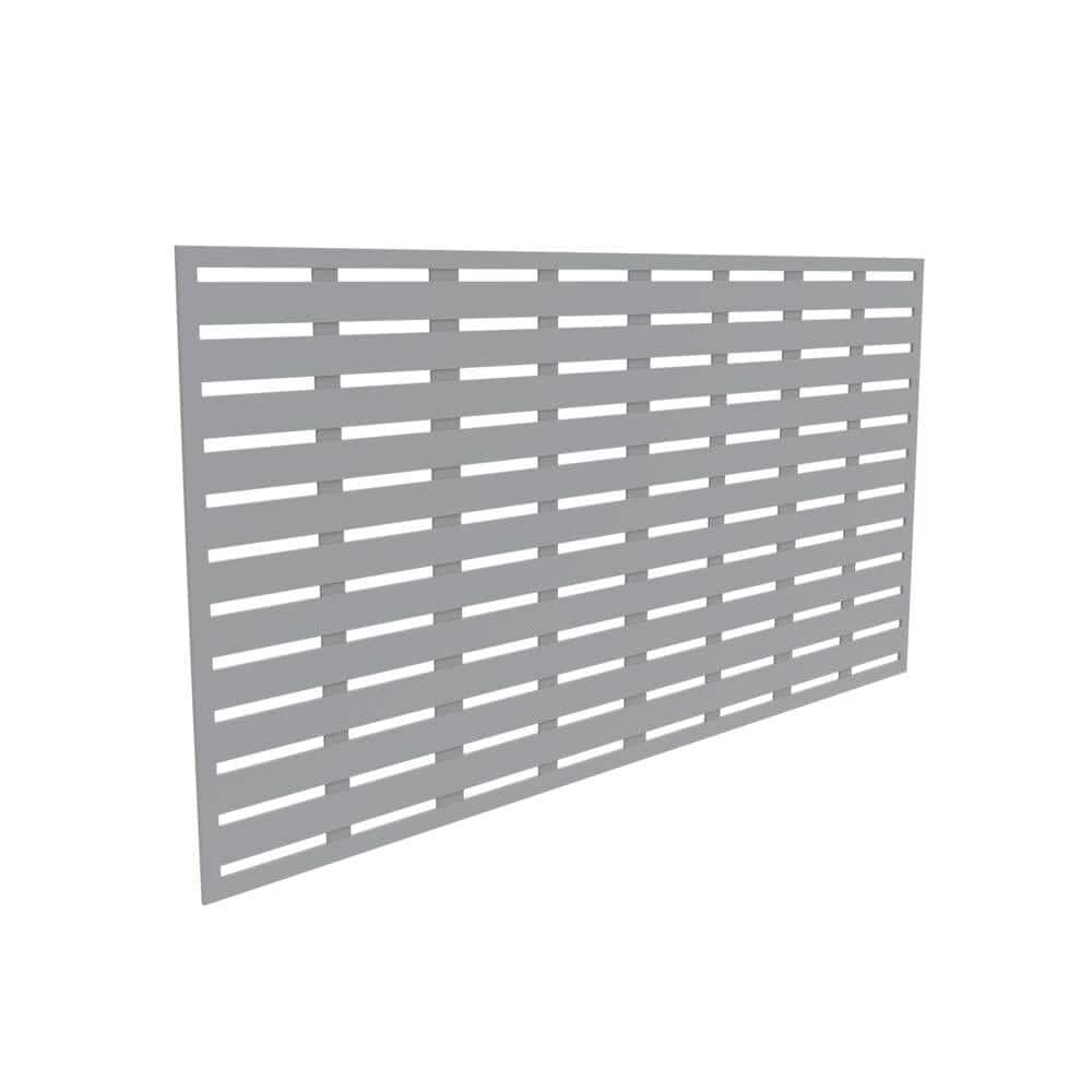 Gray Polypropylene Decorative Screen Panel 34" x 68"