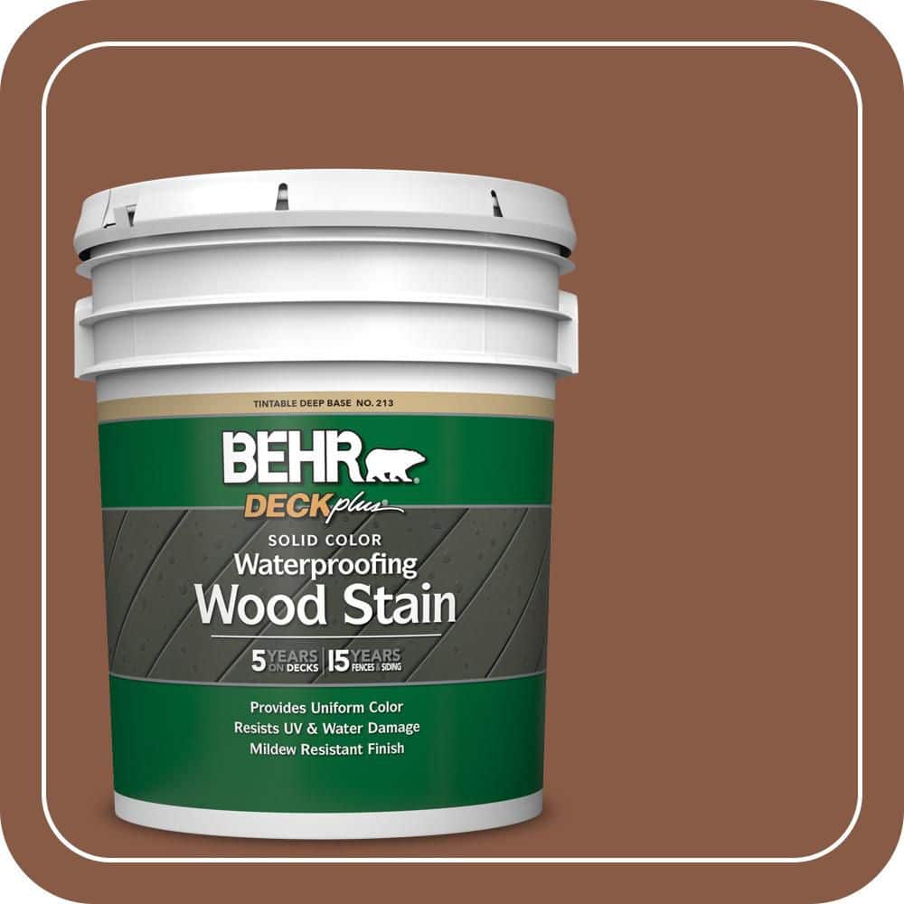 BEHR DECKplus 5 gal. #SC-142 Cappuccino Solid Color Waterproofing