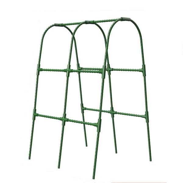 47.2 in. Cucumber Trellis for Raised Bed U-Shape Garden Trellis for Climbing Plants Outdoor Metal Arch Trellis