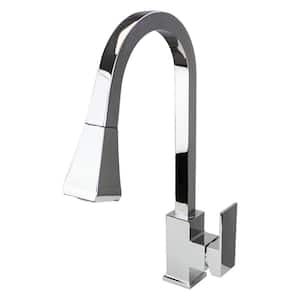 Kent Single-Handle Pull-Out Sprayer Kitchen Faucet in Polished Chrome