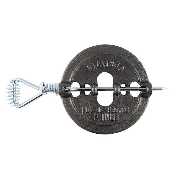 MINUTEMAN INTERNATIONAL 7 in. Dia Cast Iron Pipe Damper, Black