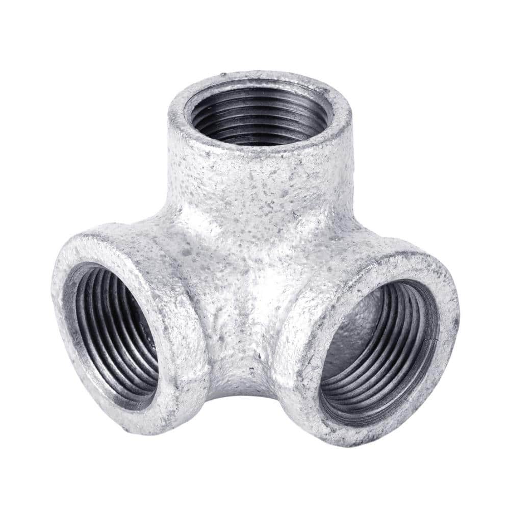 STZ 3/4 in. Galvanized Iron 90° Side Outlet Elbow 311 SOE-34 - The