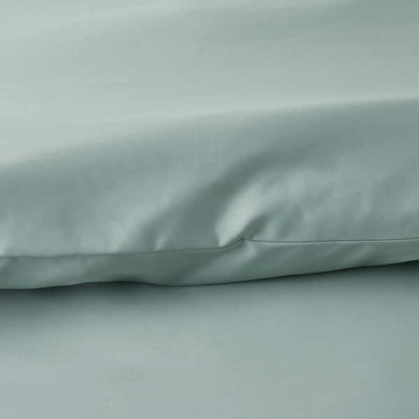 Legends Hotel Supima Sea Mist Wrinkle-Free Sateen King/Cal King Flat Sheet