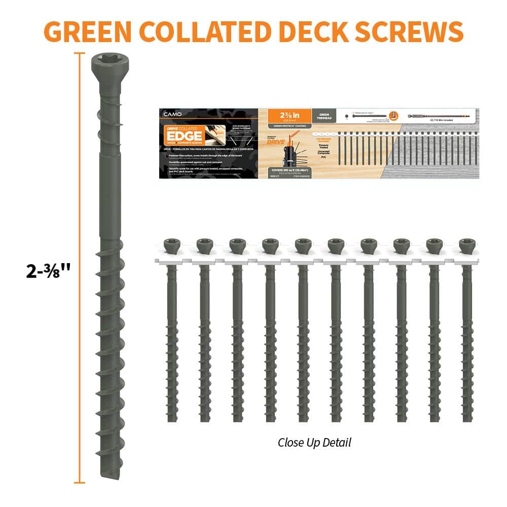 "#7 x 2-3/8 in. Protech Coated Star Drive Trim Head Collated Edge Deck Screw (1000-Count)" price history on PriceWatchPro