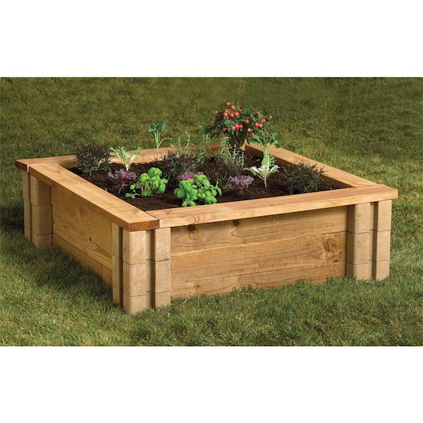 Oldcastle 7 5 In X 7 5 In X 5 5 In Tan Brown Planter Wall Block Pack Of 24 16202486 The Home Depot