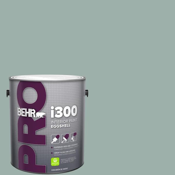 1 gal. #490F-4 Gray Morning Eggshell Interior Paint