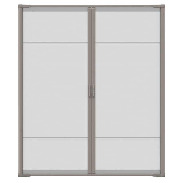 Weather Star 72 in. x 96 in. Brisa White Tall Double Retractable