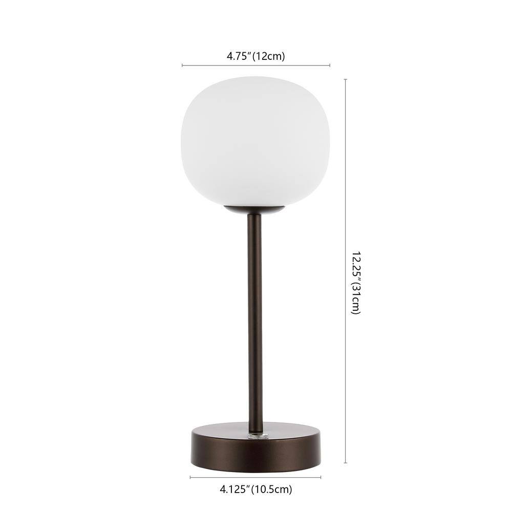 Natalia 12.25" Oil-Rubbed Bronze Cordless LED Table Lamp