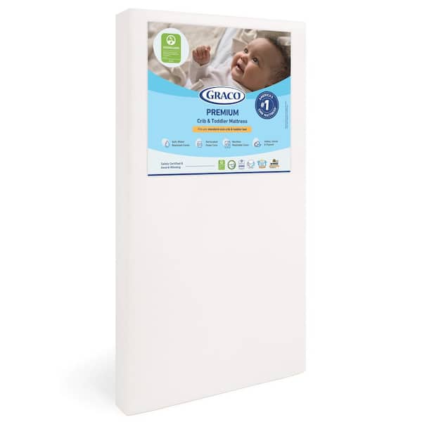 Graco Premium White Foam Crib and Toddler Mattress