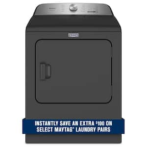 7.0 cu. ft. Vented Pet Pro Electric Dryer in Volcano Black