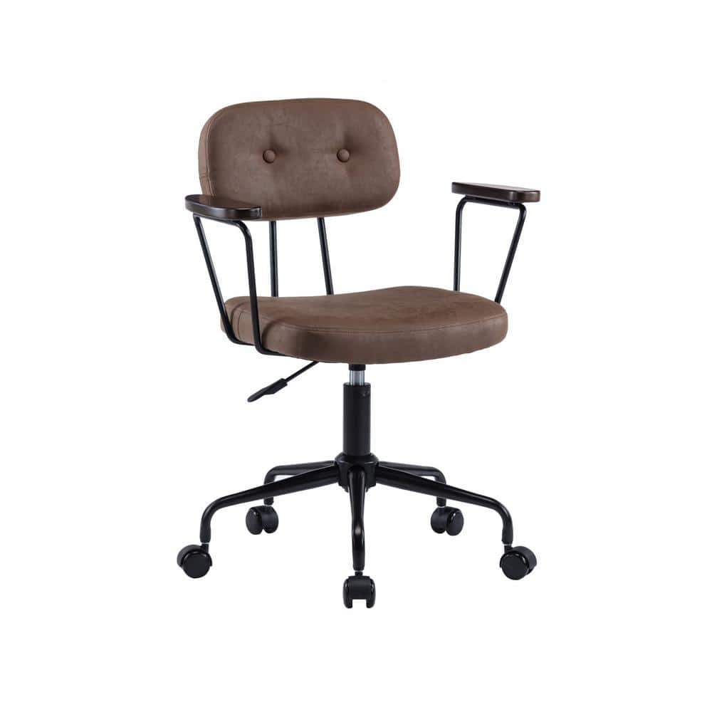 Brown Fabric Modern Leisure Office Chair