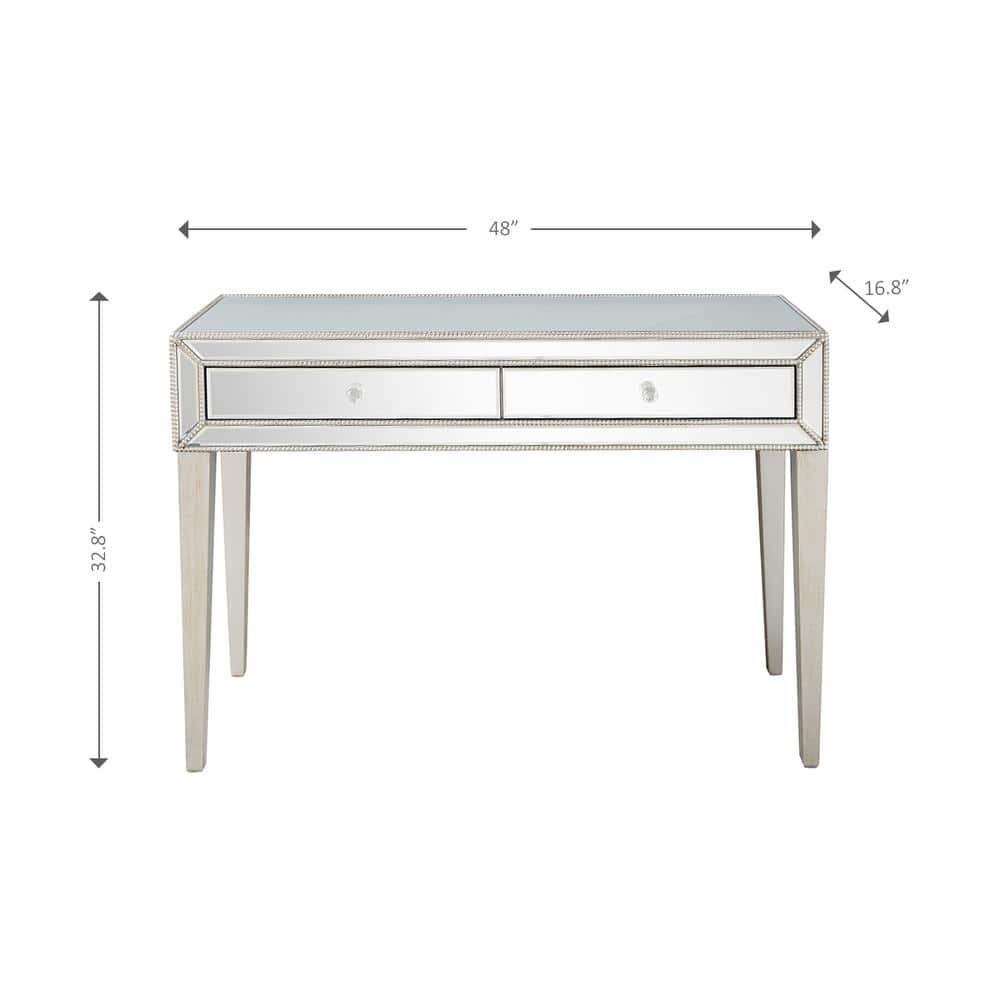 Alice Mirrored Glass Console Table with Storage