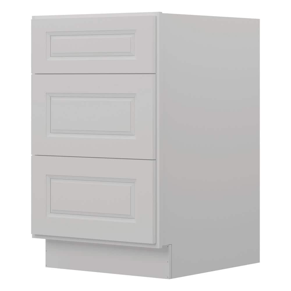 Homeibro 21 In Wx24 In Dx345 In H In Raised Panel Dove Plywood Ready To Assemble Drawer Base 