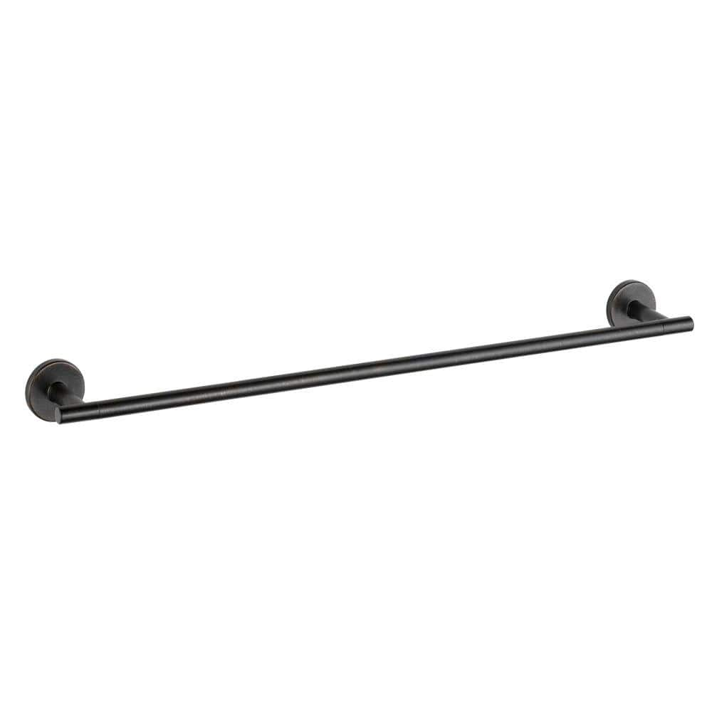 Delta Trinsic 24 in. Wall Mounted Single Towel Bar in Venetian Bronze ...