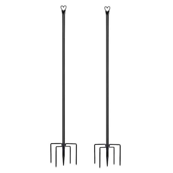 FAWEY TRED INC String Light Poles -2 Pack 9.8FT for Outside Hanging - Backyard, Garden, Patio, Deck Lighting Stand for Parties, Wedding
