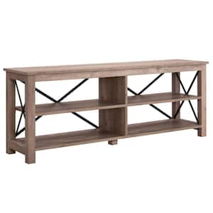 Sawyer 62 in. Gray Oak TV Stand Fits TV's up to 70 in.