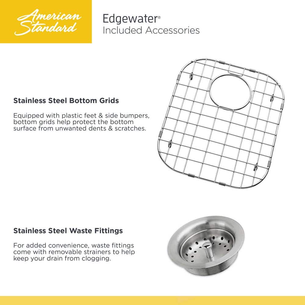 Edgewater 33'' Stainless Steel Double Bowl Drop-In Kitchen Sink