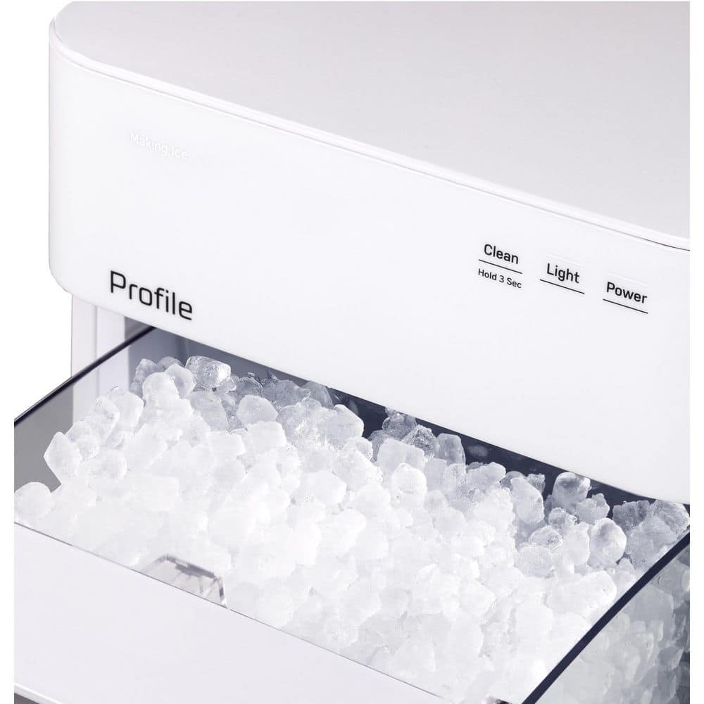 GE Profile Profile Opal 2.0 38 lbs. Ultra Nugget Ice Maker with Scale Inhibiting Filter, with Wifi in White