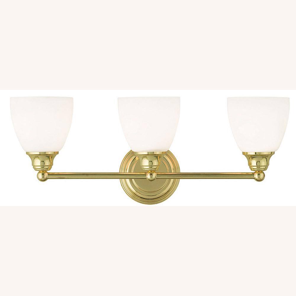 Light Polished Brass Bath Vanity, Brass Bathroom Light Fixtures