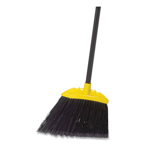 Rubbermaid Commercial Products Heavy-Duty Dustpan, Charcoal Color &  Commercial 12 Inch Corn Whisk Broom, Yellow, Flagged Natural Bristles