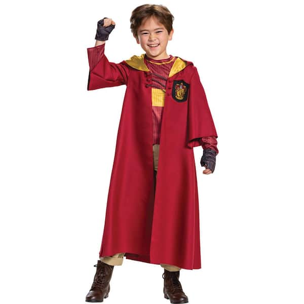 Disguise Kids Deluxe Harry Potter Quidditch Gryffindor Costume - Large 10-12 - Kids Halloween Costume