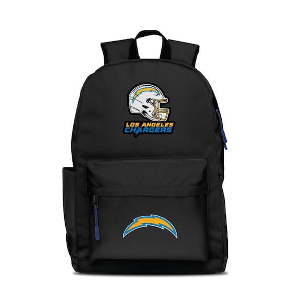 Mojo Los Angeles Chargers 2-Logo 17 in. Black Campus Laptop Backpack