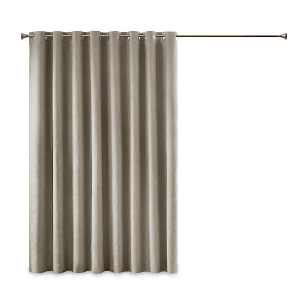 Arlie Taupe 50 in. W x 84 in. L Blackout Curtain (1)