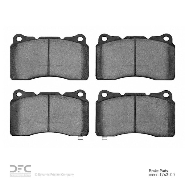 DYNAMIC FRICTION COMPANY DFC 5000 Advanced Brake Pads - Ceramic 2010-2014 Hyundai Genesis Coupe 2.0L